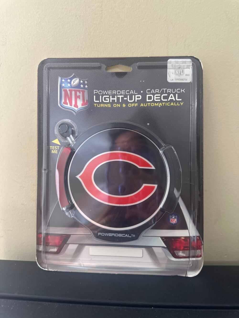 Chicago Bears NFL Powerdecal Light-Up Car/Truck Decal